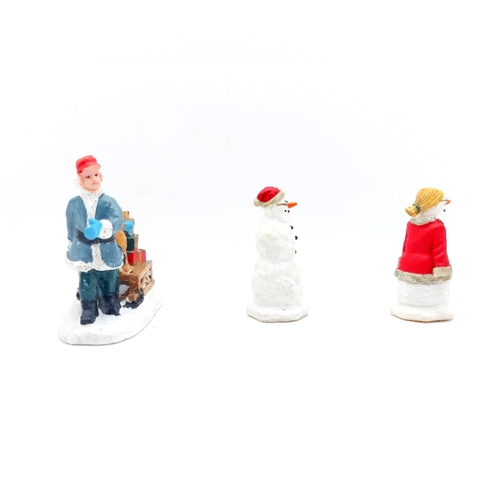 Vtg Christmas Village Figurines Lot of‎ 3